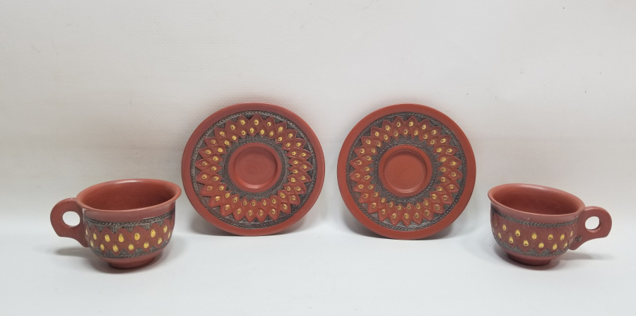 OSMANLI DÖNEMİ ÇOK NADİR USTA DAMGALI ÇİFT TOPHANE KAHVE FİNCANI