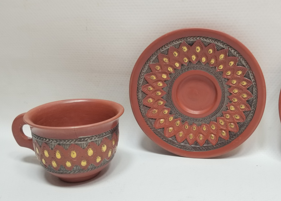 OSMANLI DÖNEMİ ÇOK NADİR USTA DAMGALI ÇİFT TOPHANE KAHVE FİNCANI