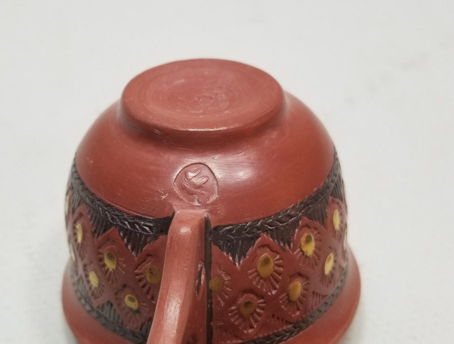 OSMANLI DÖNEMİ ÇOK NADİR USTA DAMGALI ÇİFT TOPHANE KAHVE FİNCANI