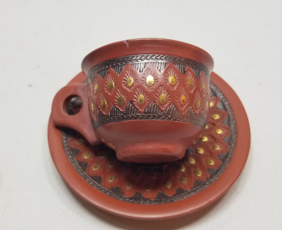 OSMANLI DÖNEMİ ÇOK NADİR USTA DAMGALI ÇİFT TOPHANE KAHVE FİNCANI