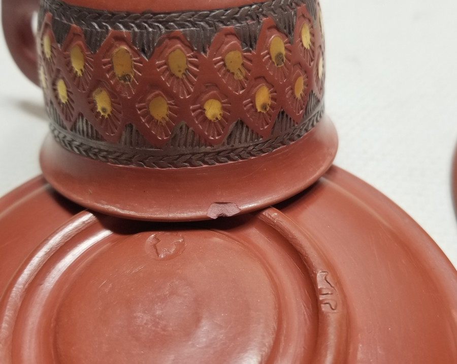 OSMANLI DÖNEMİ ÇOK NADİR USTA DAMGALI ÇİFT TOPHANE KAHVE FİNCANI