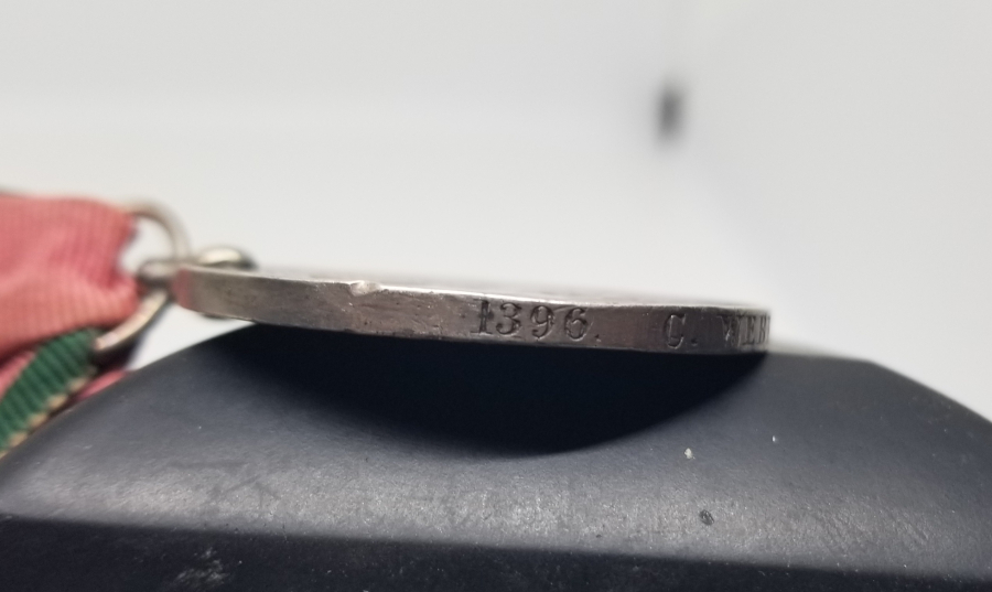 ORİJİNAL KURDELASIYLA OSMANLI TİPİ GÜMÜŞ KIRIM MADALYASI