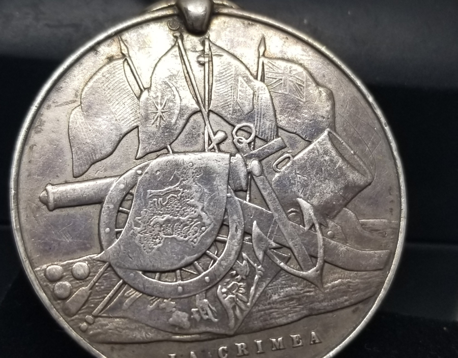 ORİJİNAL KURDELASIYLA OSMANLI TİPİ GÜMÜŞ KIRIM MADALYASI