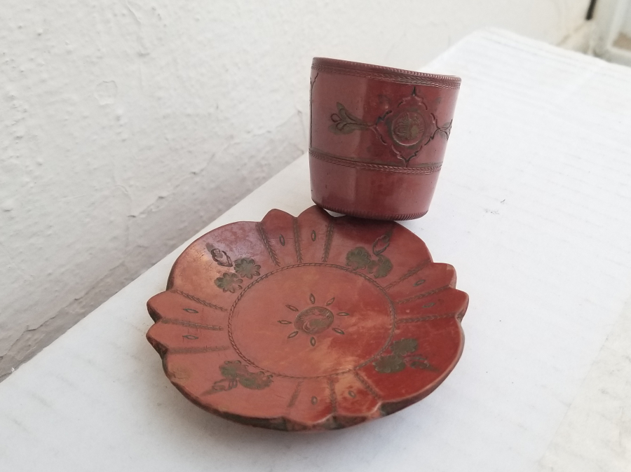 OSMANLI DÖNEMİ TUĞRALI NADİR TOPHANE KAHVE FİNCANI TAKIMI