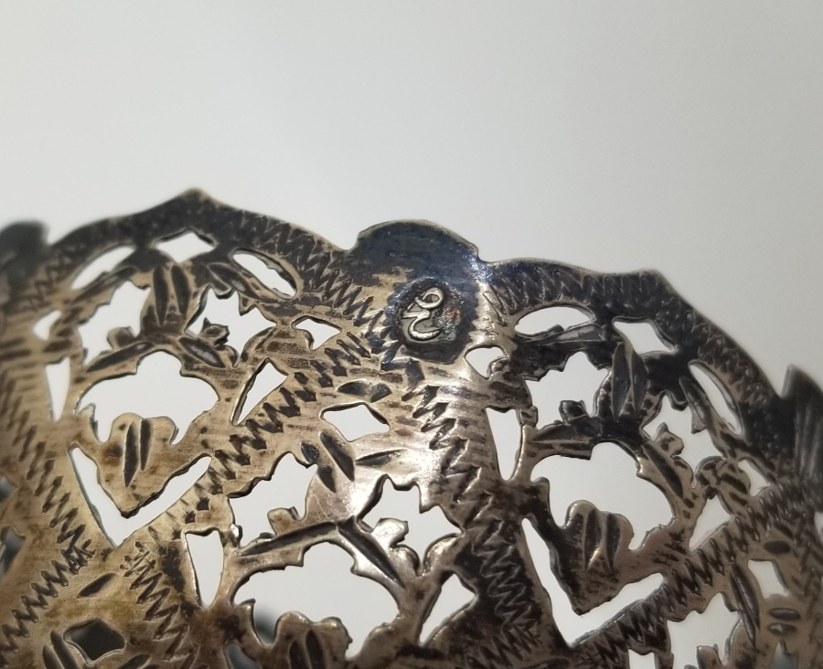 TESTERE VE KALEM İŞÇİLİKLİ OSMANLI DÖNEMİ ÇİFT GÜMÜŞ FİNCAN ZARFI