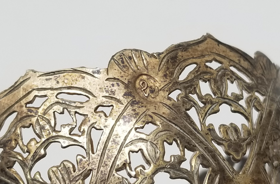 TESTERE VE KALEM İŞÇİLİKLİ OSMANLI DÖNEMİ ÇİFT GÜMÜŞ FİNCAN ZARFI