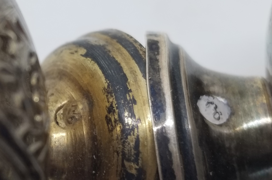 TESTERE VE KALEM İŞÇİLİKLİ OSMANLI DÖNEMİ ÇİFT GÜMÜŞ FİNCAN ZARFI