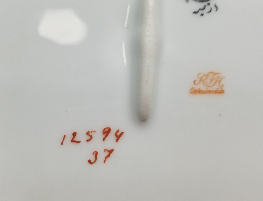 ARKASI OSMANLICA YAZILI VE ALTIN VARAKLI BÜYÜK BOY KAYIK TABAK - SALATA TABAĞI