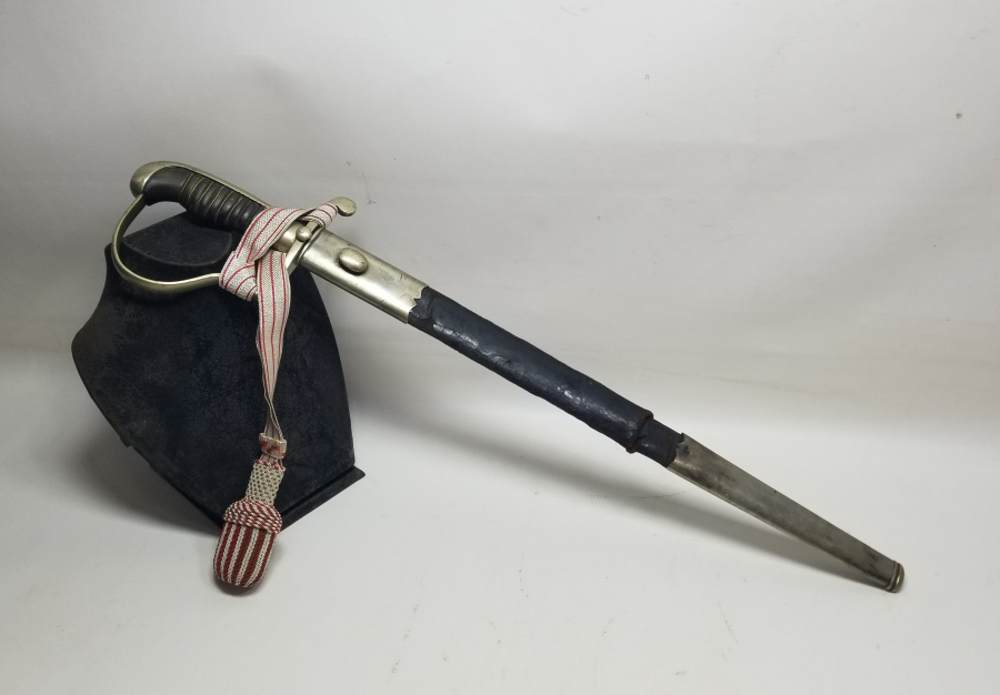 ORİJİNAL PÜSKÜLÜYLE ÇOK NADİR OSMANLI DÖNEMİ POLİS KILICI - OSMANLICA YAZILISI İLK KEZ GÖRÜLÜYOR