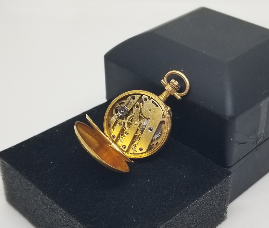 OSMANLI DÖNEMİ ELMAS TAŞLI ALTIN CEP SAATİ