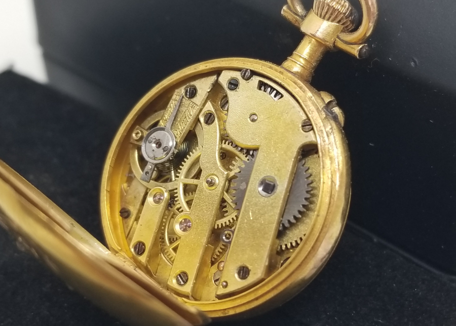 OSMANLI DÖNEMİ ELMAS TAŞLI ALTIN CEP SAATİ