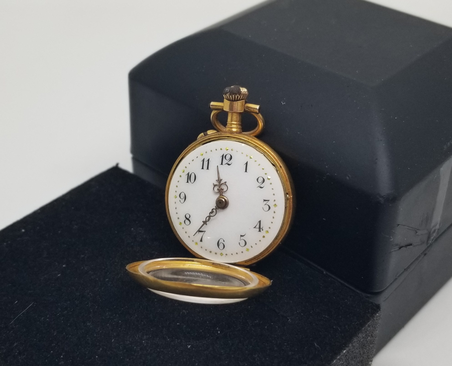 OSMANLI DÖNEMİ ELMAS TAŞLI ALTIN CEP SAATİ