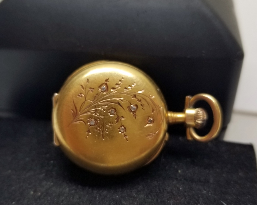 OSMANLI DÖNEMİ ELMAS TAŞLI ALTIN CEP SAATİ