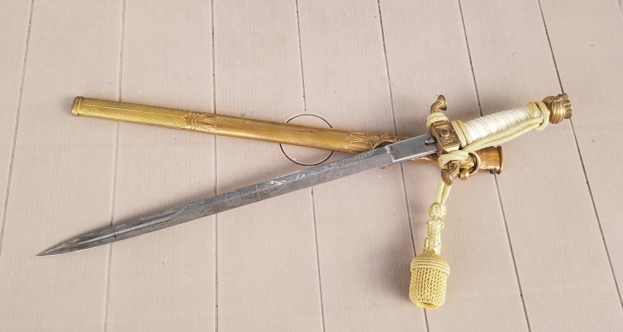 OSMANLI DÖNEMİ FİLDİŞİ SAPLI VE TOMBAK İŞÇİLİKLİ ÇOK NADİR DENİZCİ PAŞA MEÇİ