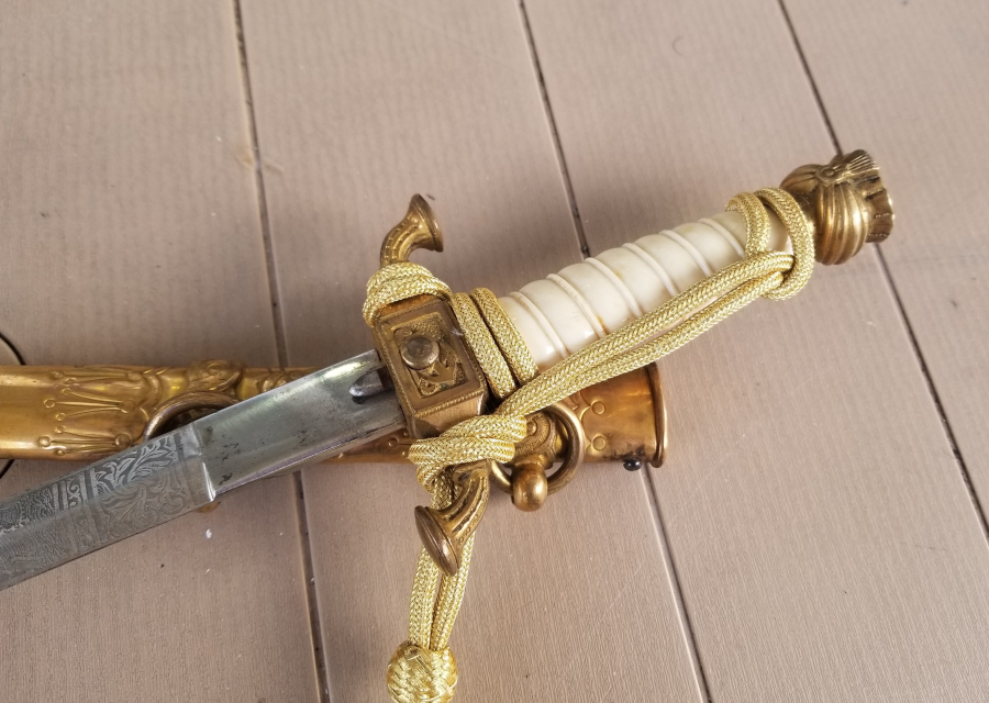 OSMANLI DÖNEMİ FİLDİŞİ SAPLI VE TOMBAK İŞÇİLİKLİ ÇOK NADİR DENİZCİ PAŞA MEÇİ