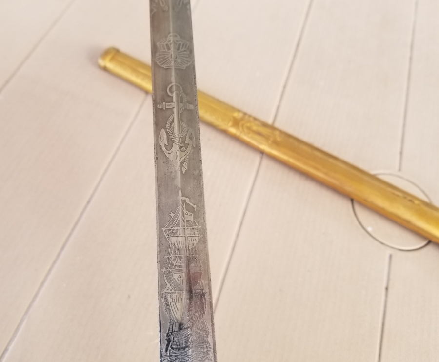 OSMANLI DÖNEMİ FİLDİŞİ SAPLI VE TOMBAK İŞÇİLİKLİ ÇOK NADİR DENİZCİ PAŞA MEÇİ