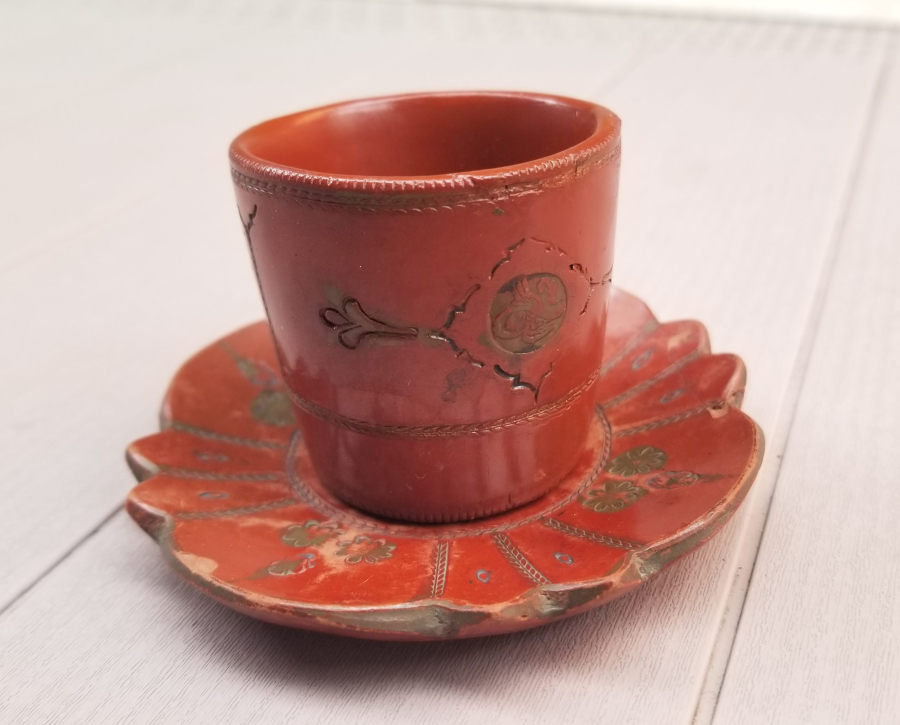 OSMANLI DÖNEMİ TUĞRALI NADİR TOPHANE KAHVE FİNCANI TAKIMI