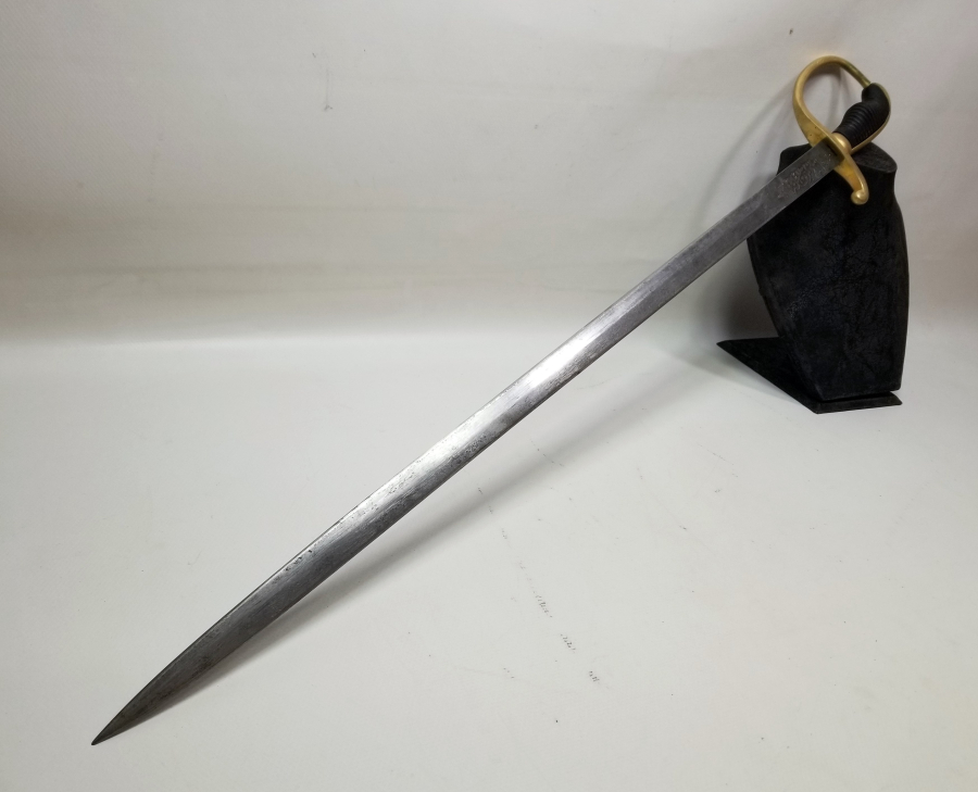 ÜZERİNDE SAHİBİNİN ADININ YAZILI OLDUĞU OSMANLI DÖNEMİ ALLAH BİZİMLE YAZILI ORİJİNAL KININDA TOPÇU SUBAY KILICI