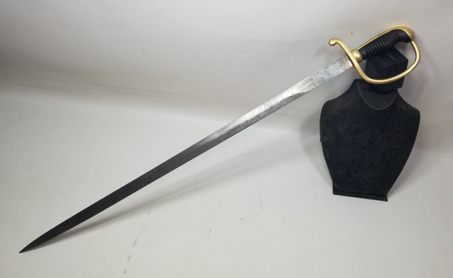 ÜZERİNDE SAHİBİNİN ADININ YAZILI OLDUĞU OSMANLI DÖNEMİ ALLAH BİZİMLE YAZILI ORİJİNAL KININDA TOPÇU SUBAY KILICI