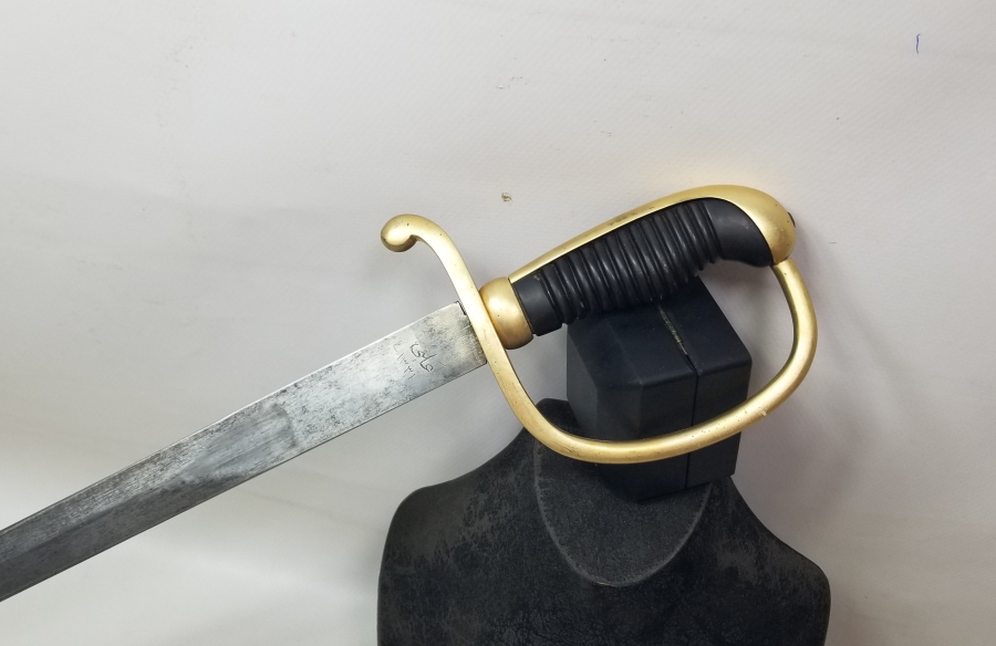 ÜZERİNDE SAHİBİNİN ADININ YAZILI OLDUĞU OSMANLI DÖNEMİ ALLAH BİZİMLE YAZILI ORİJİNAL KININDA TOPÇU SUBAY KILICI