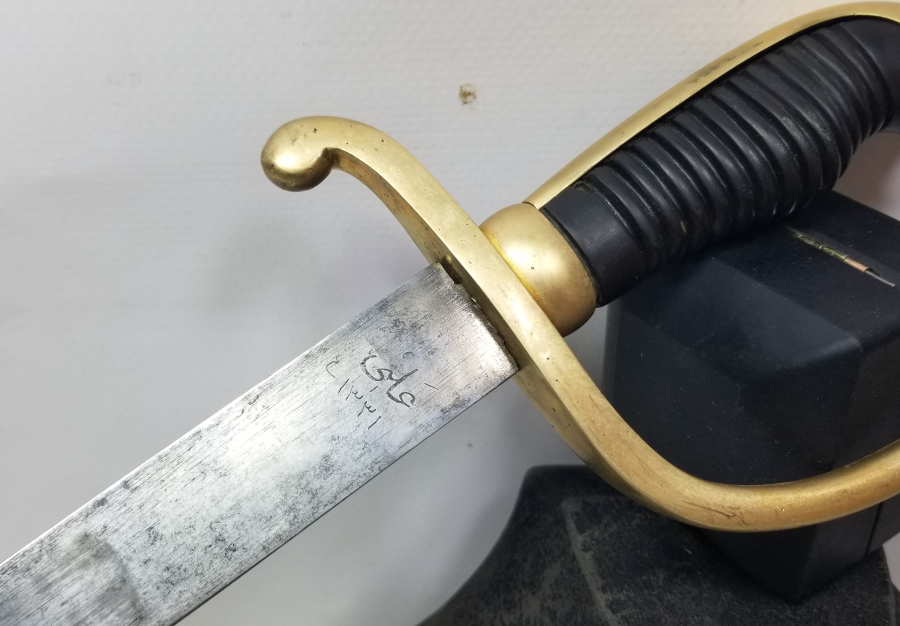 ÜZERİNDE SAHİBİNİN ADININ YAZILI OLDUĞU OSMANLI DÖNEMİ ALLAH BİZİMLE YAZILI ORİJİNAL KININDA TOPÇU SUBAY KILICI