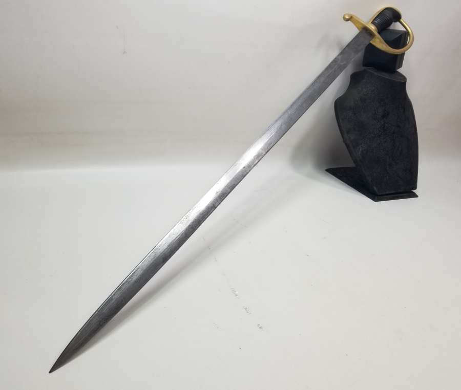 ÜZERİNDE SAHİBİNİN ADININ YAZILI OLDUĞU OSMANLI DÖNEMİ ALLAH BİZİMLE YAZILI ORİJİNAL KININDA TOPÇU SUBAY KILICI