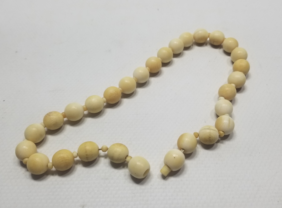 OSMANLI DÖNEMİ EL YAPIMI NADİR FİLDİŞİ GERDANLIK