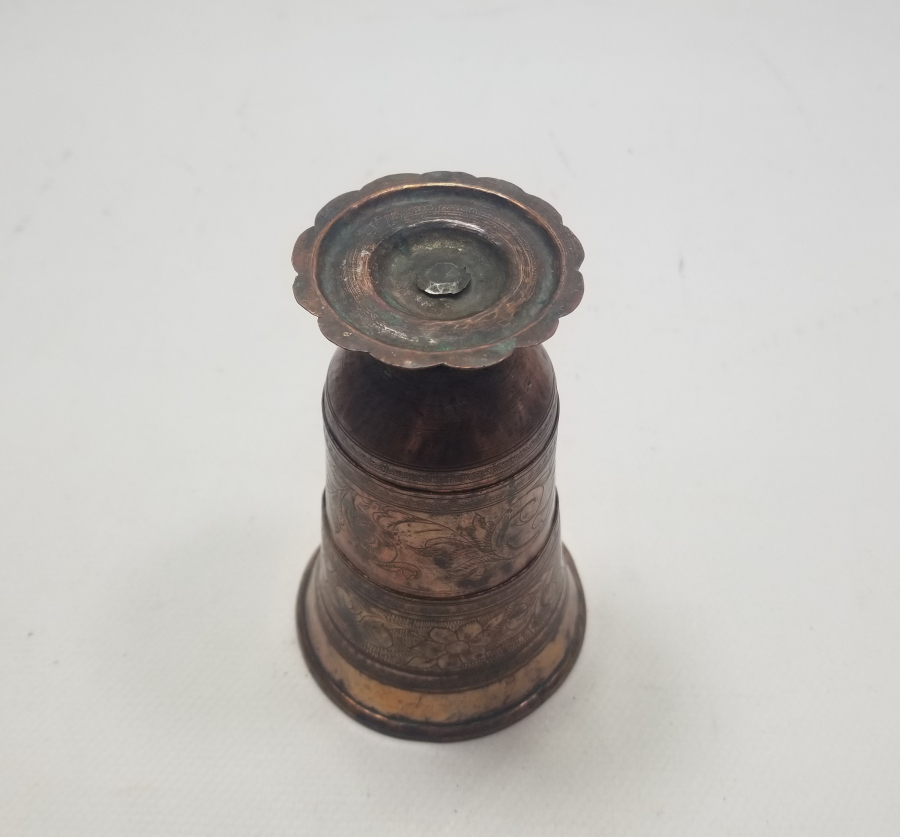 OSMANLI DÖNEMİ ÇOK NADİR KALEM İŞÇİLİKLİ KATLANIR SEYAHAT BARDAĞI