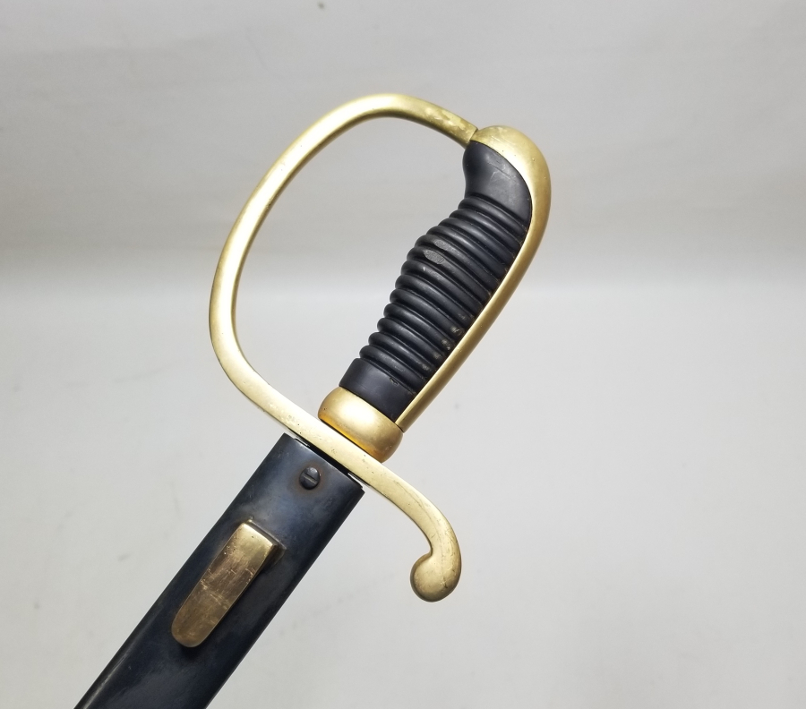 ÜZERİNDE SAHİBİNİN ADININ YAZILI OLDUĞU OSMANLI DÖNEMİ ALLAH BİZİMLE YAZILI ORİJİNAL KININDA TOPÇU SUBAY KILICI