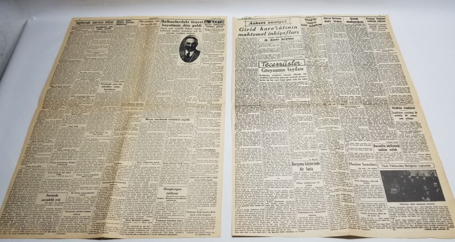 1940 TARİHLİ 2. DÜNYA SAVAŞI DÖNEMİ CUMHURİYET GAZETELERİ