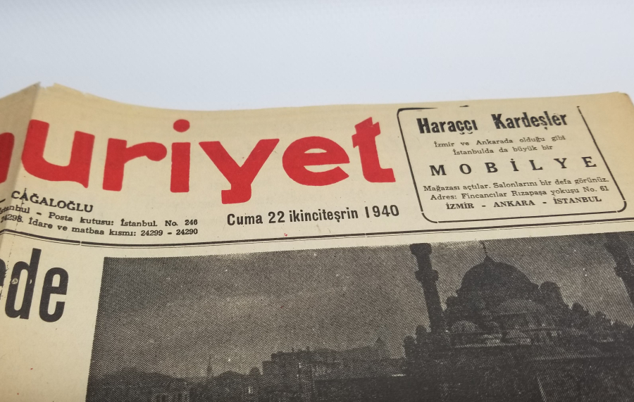 1940 VE 1941 TARİHLİ 2. DÜNYA SAVAŞI DÖNEMİ 2 ADET CUMHURİYET GAZETESİ