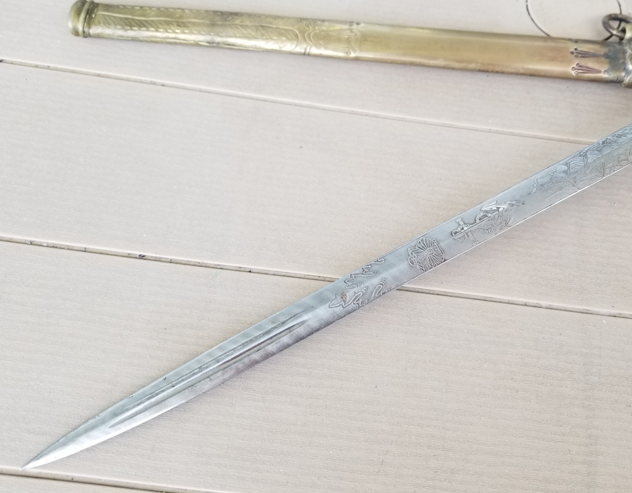 OSMANLI DÖNEMİ FİLDİŞİ SAPLI VE TOMBAK İŞÇİLİKLİ ÇOK NADİR DENİZCİ PAŞA MEÇİ