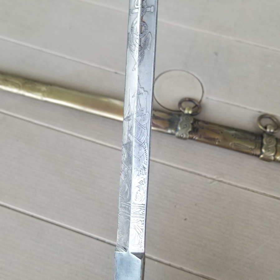 OSMANLI DÖNEMİ FİLDİŞİ SAPLI VE TOMBAK İŞÇİLİKLİ ÇOK NADİR DENİZCİ PAŞA MEÇİ