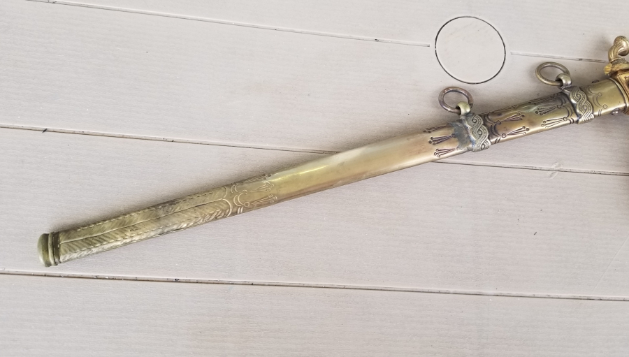 OSMANLI DÖNEMİ FİLDİŞİ SAPLI VE TOMBAK İŞÇİLİKLİ ÇOK NADİR DENİZCİ PAŞA MEÇİ