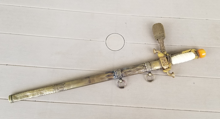 OSMANLI DÖNEMİ FİLDİŞİ SAPLI VE TOMBAK İŞÇİLİKLİ ÇOK NADİR DENİZCİ PAŞA MEÇİ