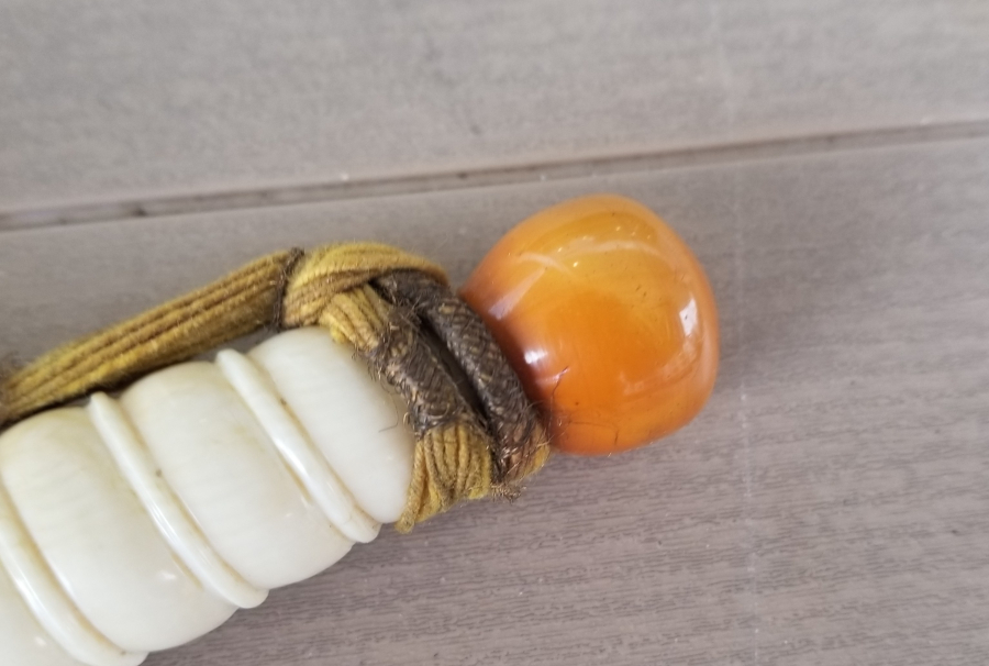 OSMANLI DÖNEMİ FİLDİŞİ SAPLI VE TOMBAK İŞÇİLİKLİ ÇOK NADİR DENİZCİ PAŞA MEÇİ