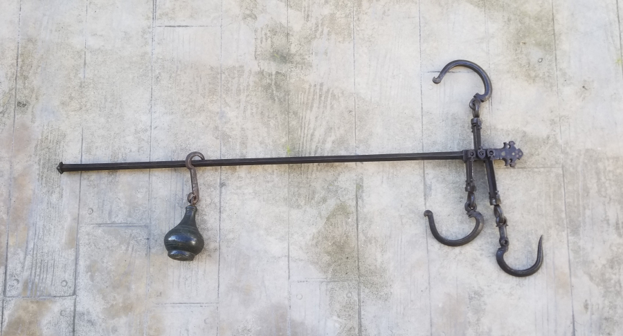 1888 TARİHLİ VE RUM USTA DAMGALI BÜYÜK BOY KANTAR