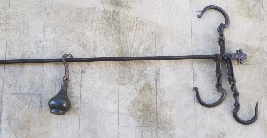 1888 TARİHLİ VE RUM USTA DAMGALI BÜYÜK BOY KANTAR