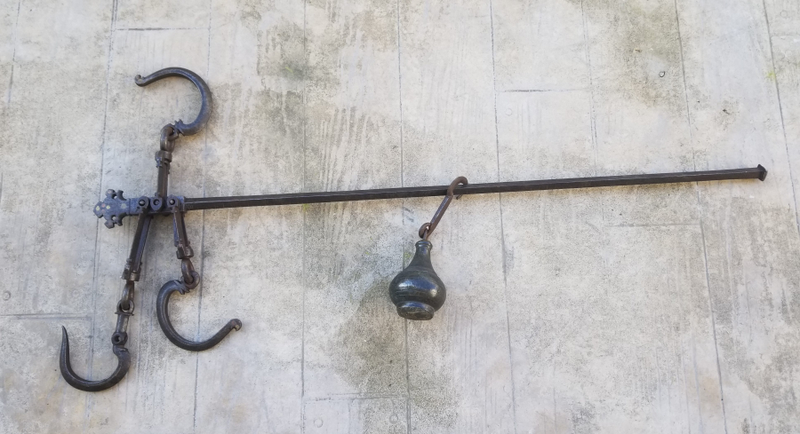 1888 TARİHLİ VE RUM USTA DAMGALI BÜYÜK BOY KANTAR