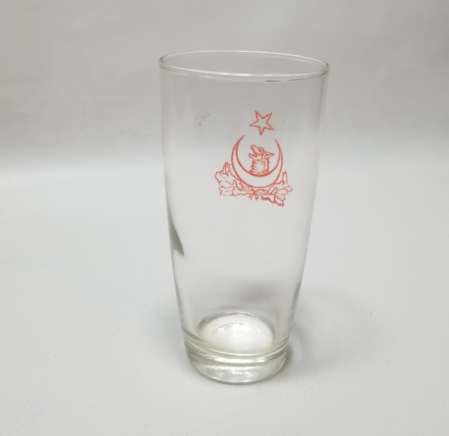 CUMHURİYET BAŞLARI ÇOK NADİR ÜZERİ BOZKURT VE AY YILDIZLI BARDAK