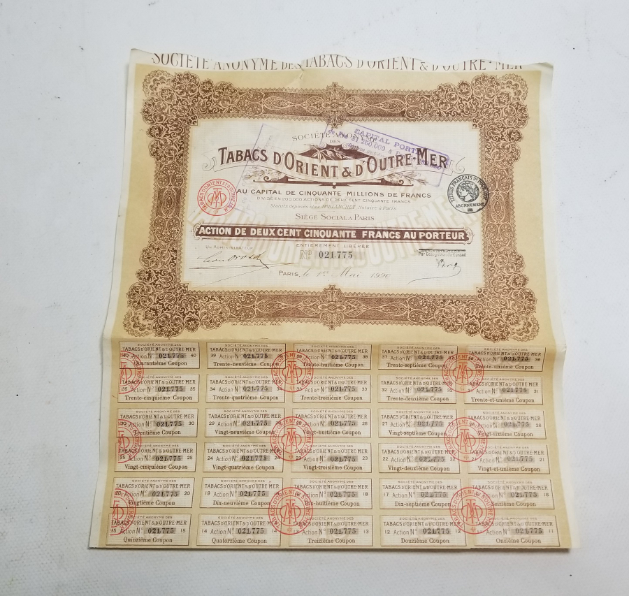 1920 YILI HİSSE SENEDİ