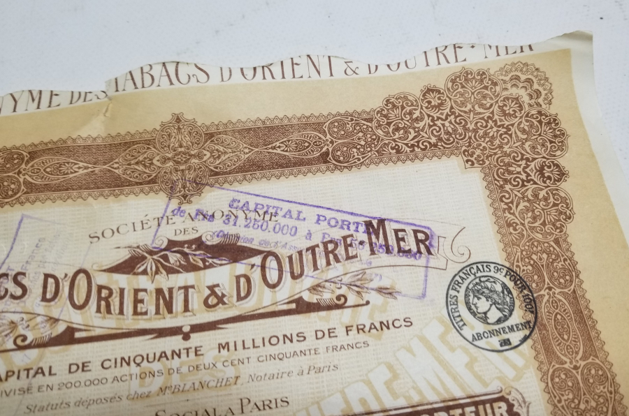 1920 YILI HİSSE SENEDİ