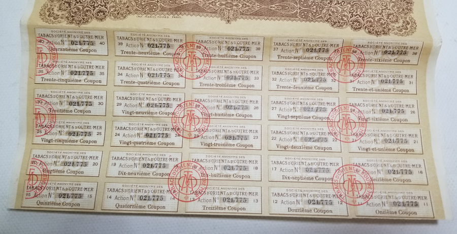 1920 YILI HİSSE SENEDİ