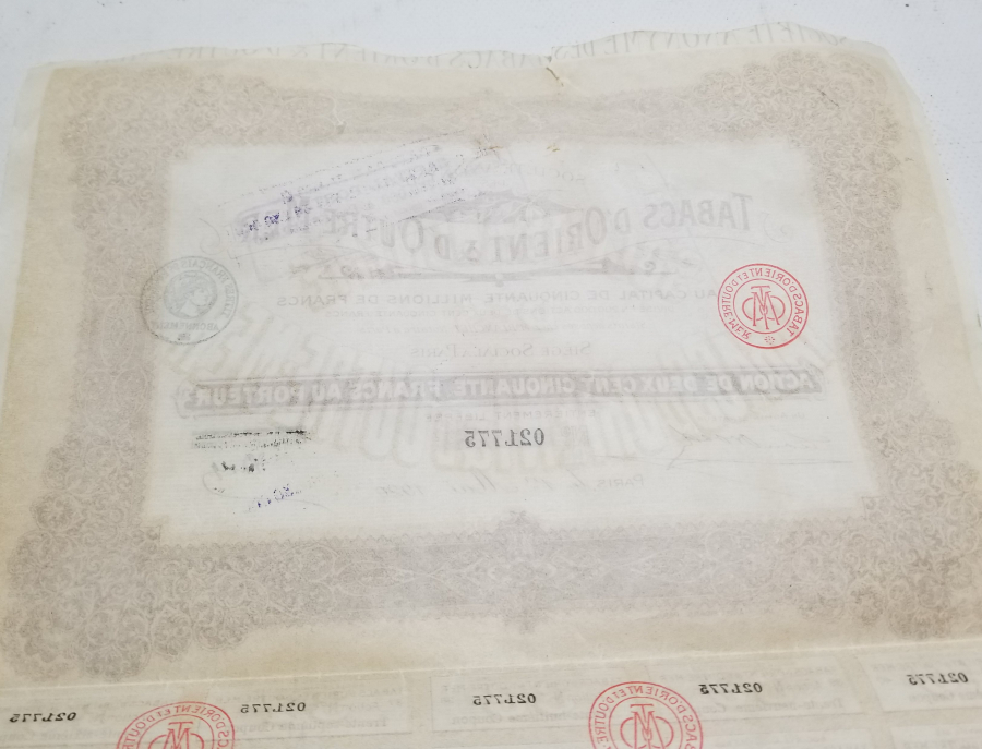 1920 YILI HİSSE SENEDİ