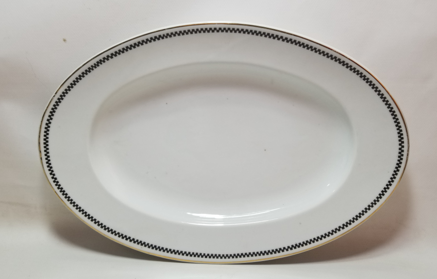 ARKASI OSMANLICA YAZILI ÇOK NADİR ŞİRKET-İ HAYRİYE İZMİR YAZILI SALATA TABAĞI