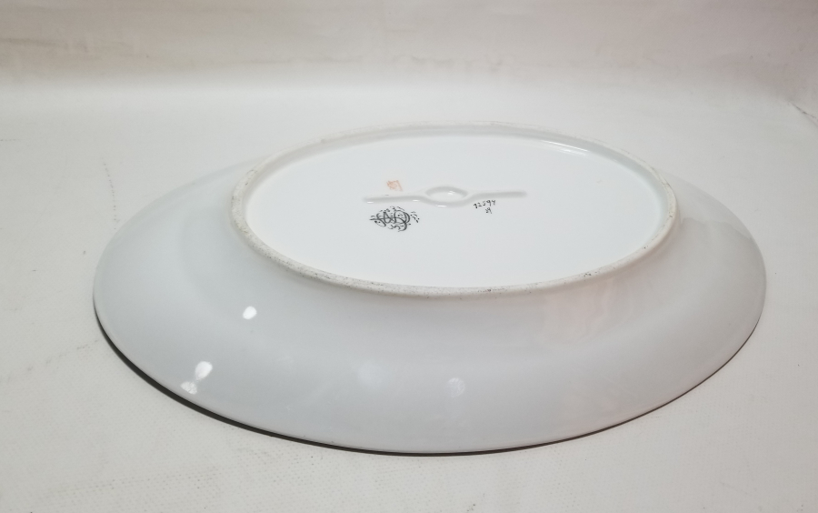 ARKASI OSMANLICA YAZILI ÇOK NADİR ŞİRKET-İ HAYRİYE İZMİR YAZILI SALATA TABAĞI