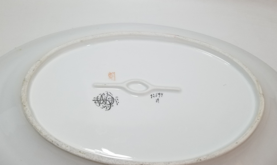 ARKASI OSMANLICA YAZILI ÇOK NADİR ŞİRKET-İ HAYRİYE İZMİR YAZILI SALATA TABAĞI