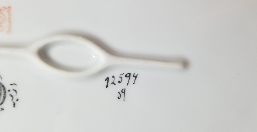 ARKASI OSMANLICA YAZILI ÇOK NADİR ŞİRKET-İ HAYRİYE İZMİR YAZILI SALATA TABAĞI