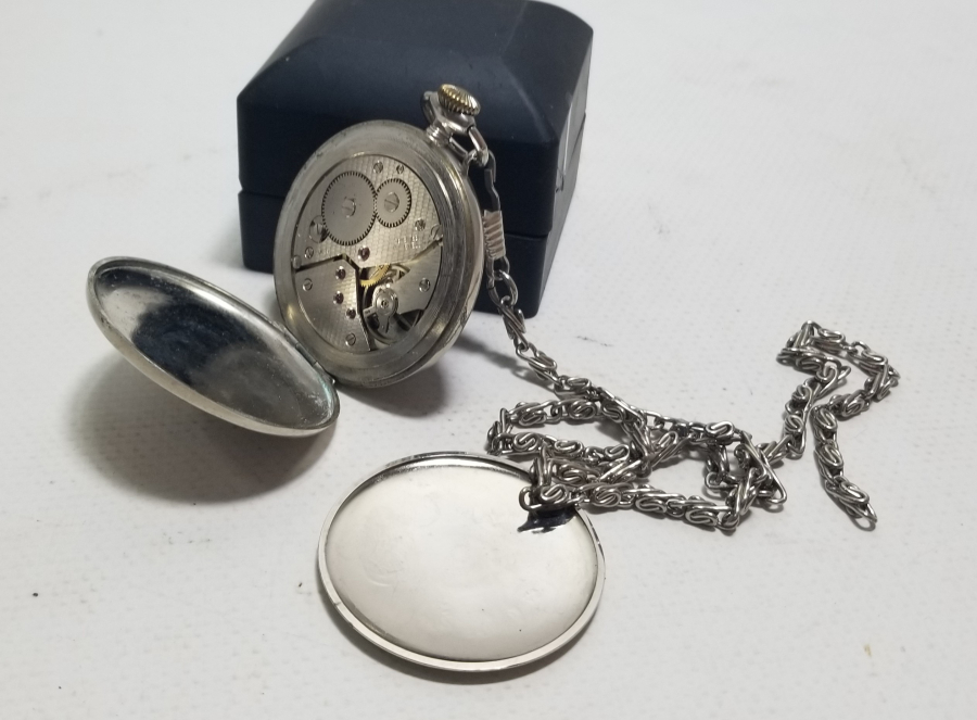 DEVLET DEMİR YOLLARI İÇİN YAPILMIŞ HISLON MARKA KURMALI ANTİKA CEP SAATİ