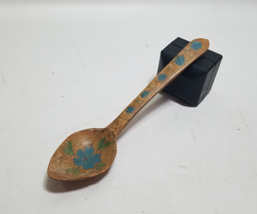 EL BOYAMA ANTİKA TAHTA KAŞIK